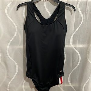 Baleaf Black One Piece Bathing Suit, UPF 50+, Size 38 (Large)